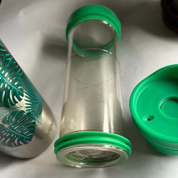 DAVIDsTEA Tea Press Double-Walled Stainless Steel Travel Mug for Loose Tea - Picture 10 of 15